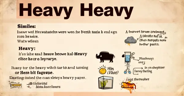 Similes for Heavy
