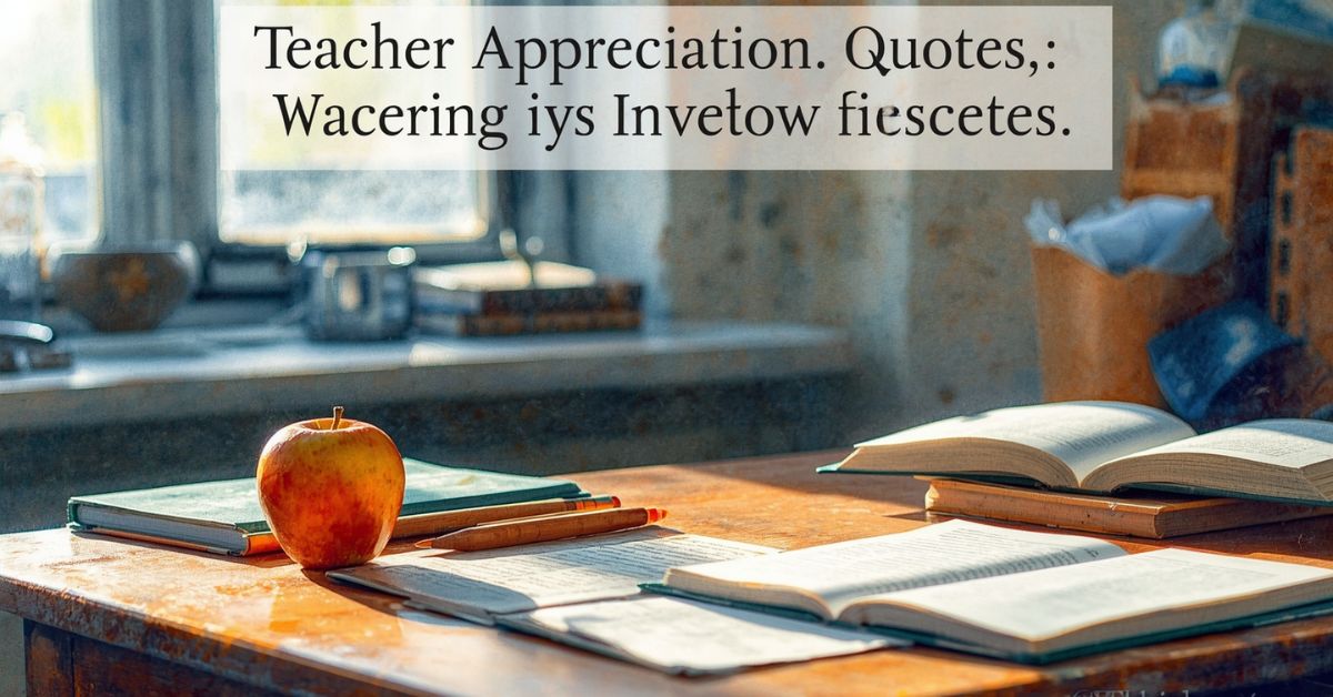 Teacher Appreciation Quotes
