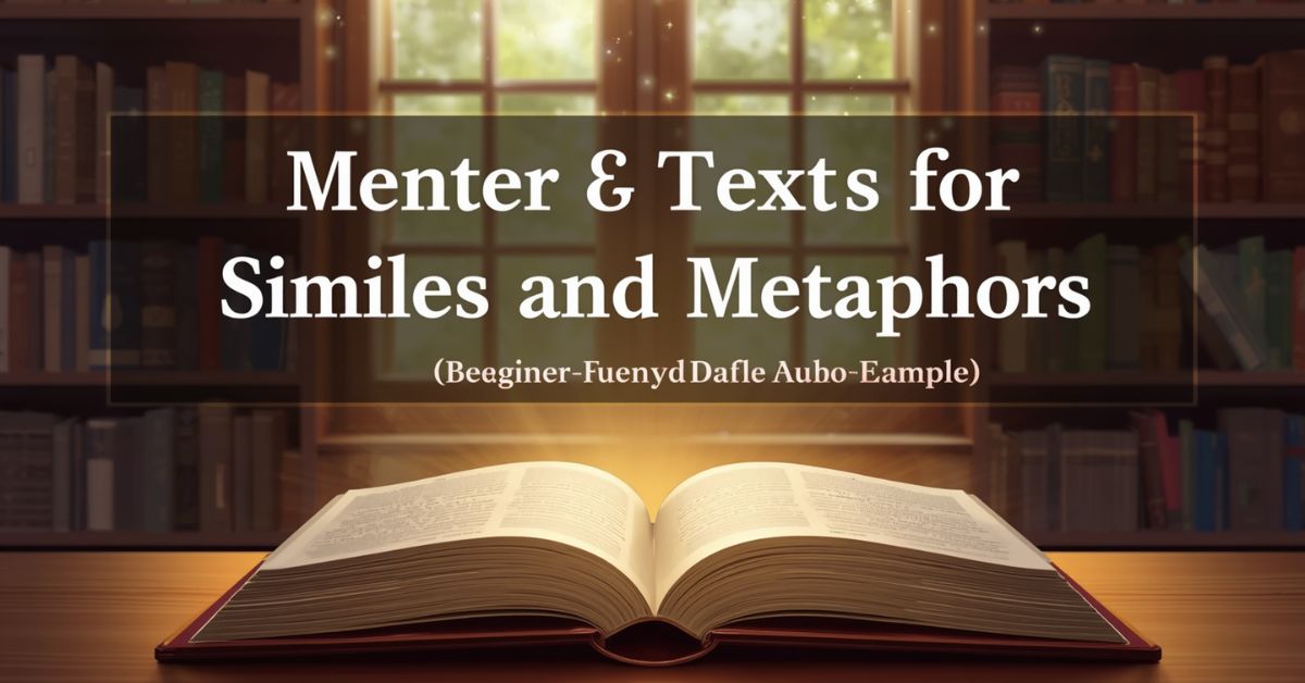 Mentor Texts for Similes and Metaphors (Beginner-Friendly Guide + Examples)
