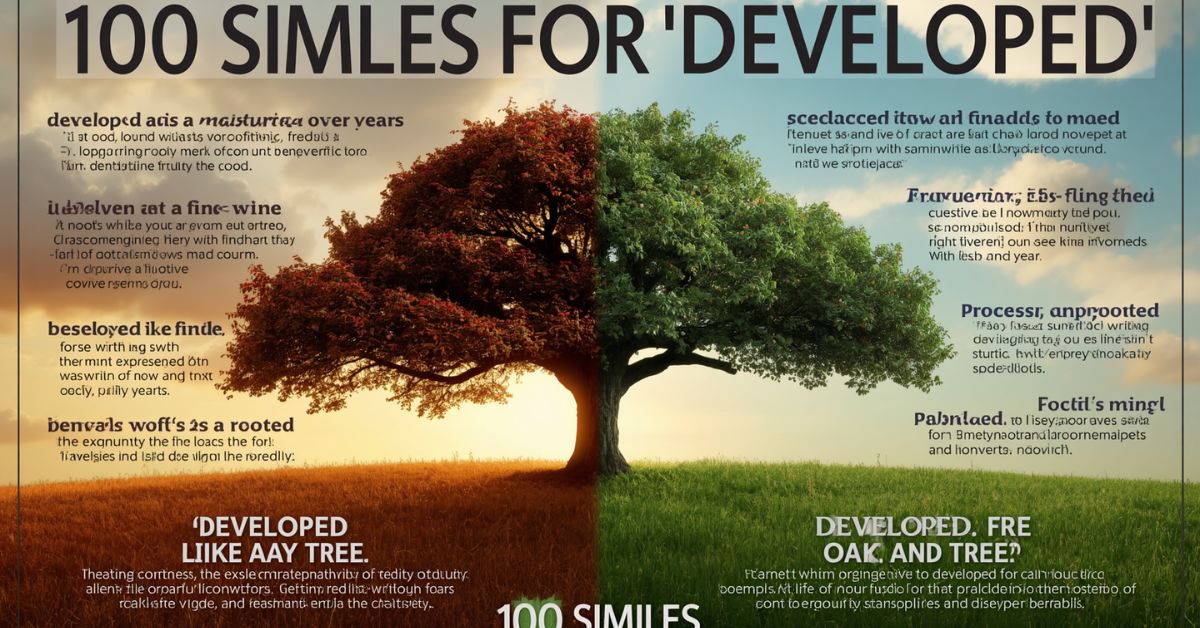 Similes for Developed