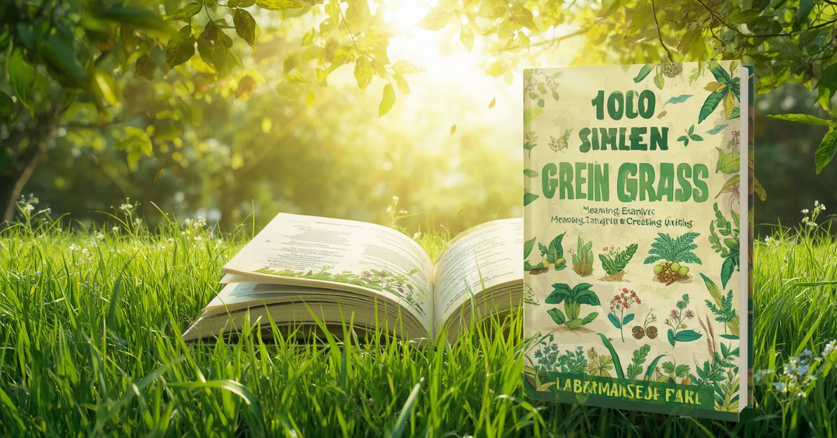 similes for green grass