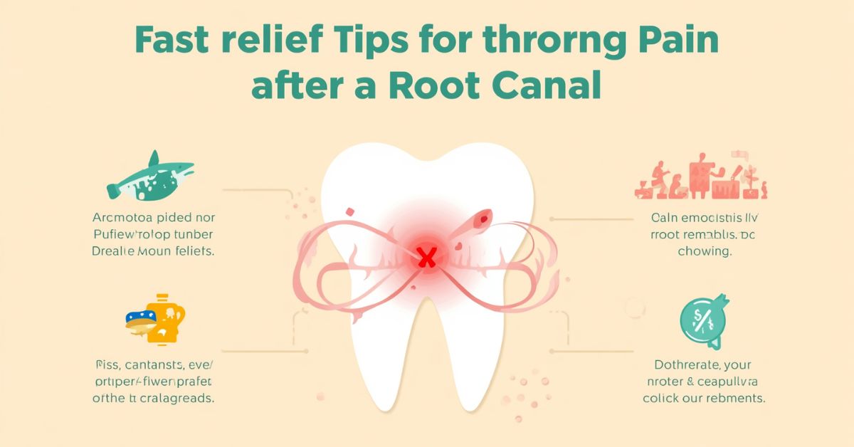 how to stop throbbing pain after root canal