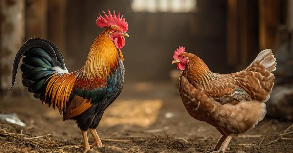 how to tell a rooster from a hen