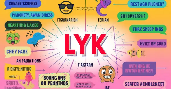lyk meaning in text