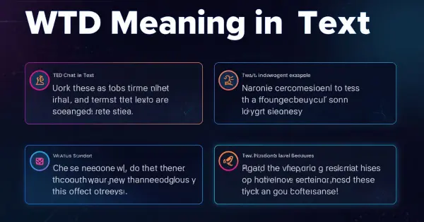 wtd meaning in text